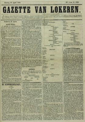 Gazette van Lokeren 24/04/1870