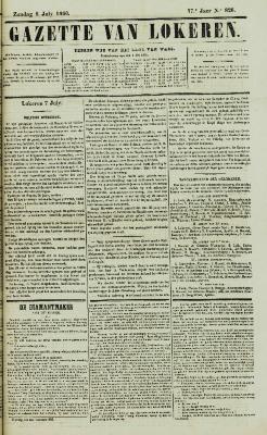 Gazette van Lokeren 08/07/1860