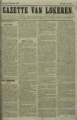 Gazette van Lokeren 14/02/1875