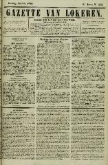 Gazette van Lokeren 25/07/1852