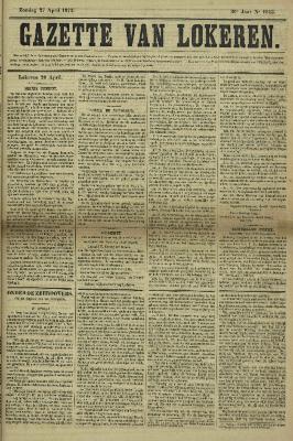 Gazette van Lokeren 27/04/1873