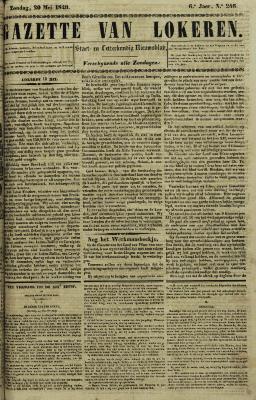 Gazette van Lokeren 20/05/1849