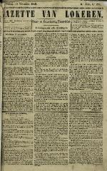 Gazette van Lokeren 11/11/1849