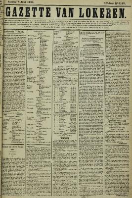 Gazette van Lokeren 08/06/1884