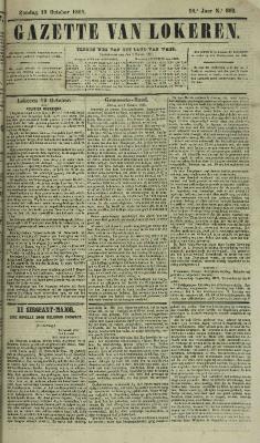 Gazette van Lokeren 13/10/1861