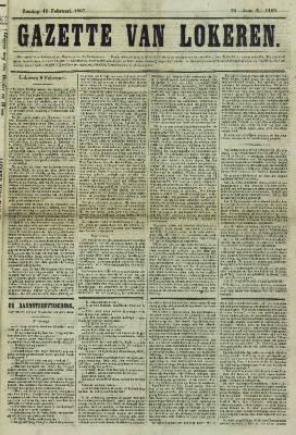 Gazette van Lokeren 10/02/1867