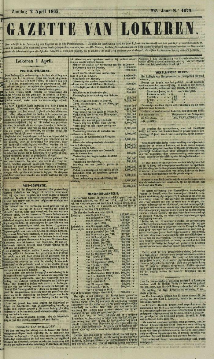 Gazette van Lokeren 02/04/1865