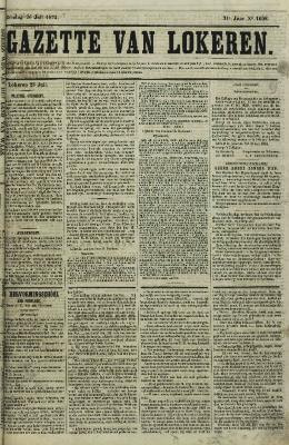 Gazette van Lokeren 26/07/1874