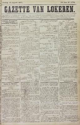 Gazette van Lokeren 19/08/1877