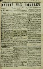 Gazette van Lokeren 29/07/1849