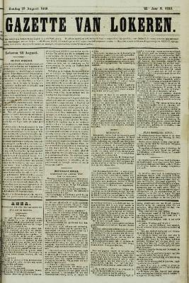 Gazette van Lokeren 23/08/1868