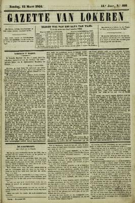 Gazette van Lokeren 12/03/1854