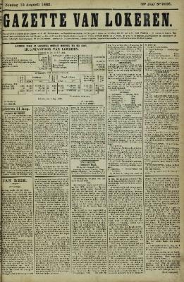 Gazette van Lokeren 12/08/1883