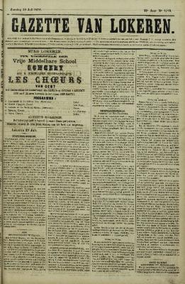 Gazette van Lokeren 30/07/1876