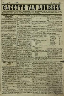 Gazette van Lokeren 15/01/1882