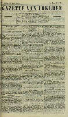 Gazette van Lokeren 20/04/1862