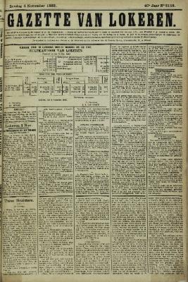 Gazette van Lokeren 04/11/1883