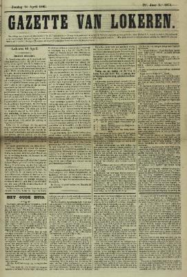 Gazette van Lokeren 16/04/1865