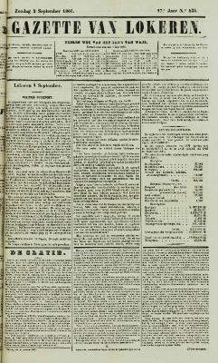 Gazette van Lokeren 02/09/1860