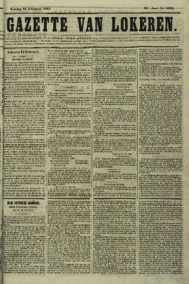 Gazette van Lokeren 16/02/1868