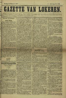 Gazette van Lokeren 16/02/1873