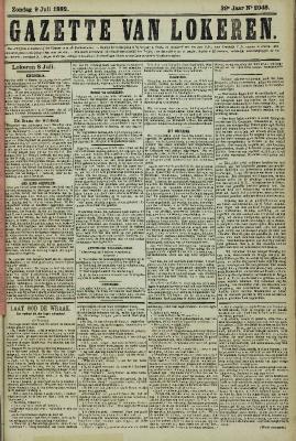 Gazette van Lokeren 09/07/1882
