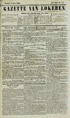 Gazette van Lokeren 17/07/1859