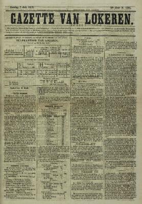 Gazette van Lokeren 07/07/1872