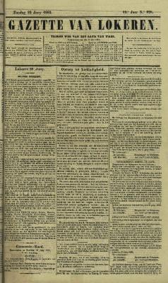 Gazette van Lokeren 22/06/1862