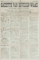 Gazette van Beveren-Waas 27/10/1889