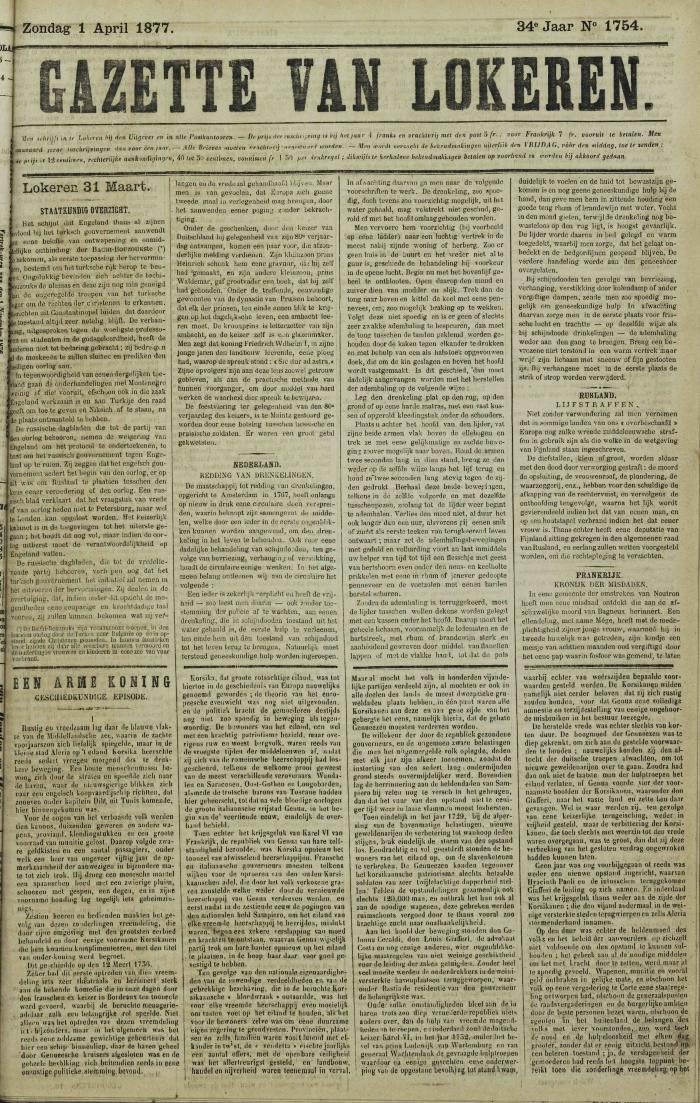 Gazette van Lokeren 01/04/1877