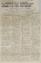 Gazette van Beveren-Waas 14/08/1892