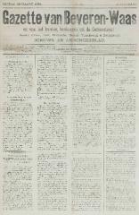 Gazette van Beveren-Waas 22/03/1885