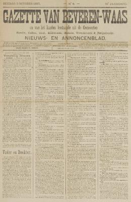 Gazette van Beveren-Waas 03/10/1897