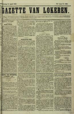 Gazette van Lokeren 11/04/1869