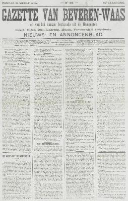 Gazette van Beveren-Waas 12/03/1905