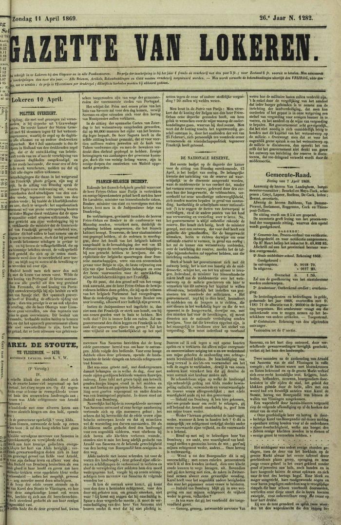 Gazette van Lokeren 11/04/1869