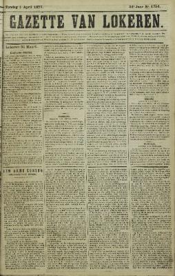 Gazette van Lokeren 01/04/1877