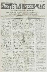 Gazette van Beveren-Waas 18/11/1888