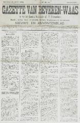 Gazette van Beveren-Waas 27/06/1886