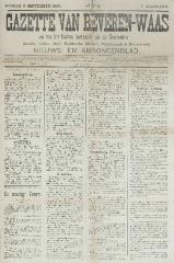 Gazette van Beveren-Waas 08/09/1889