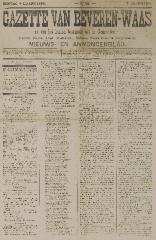 Gazette van Beveren-Waas 09/03/1890