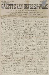 Gazette van Beveren-Waas 27/07/1890