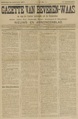 Gazette van Beveren-Waas 24/01/1897