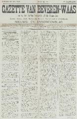 Gazette van Beveren-Waas 31/05/1891