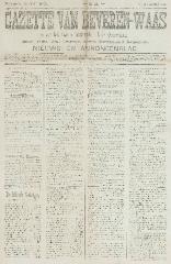 Gazette van Beveren-Waas 30/07/1893