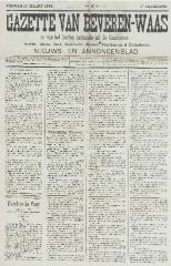 Gazette van Beveren-Waas 10/03/1889