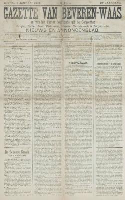 Gazette van Beveren-Waas 03/01/1909