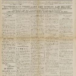 Gazette van Beveren-Waas 09/08/1914
