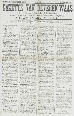 Gazette van Beveren-Waas 09/12/1906